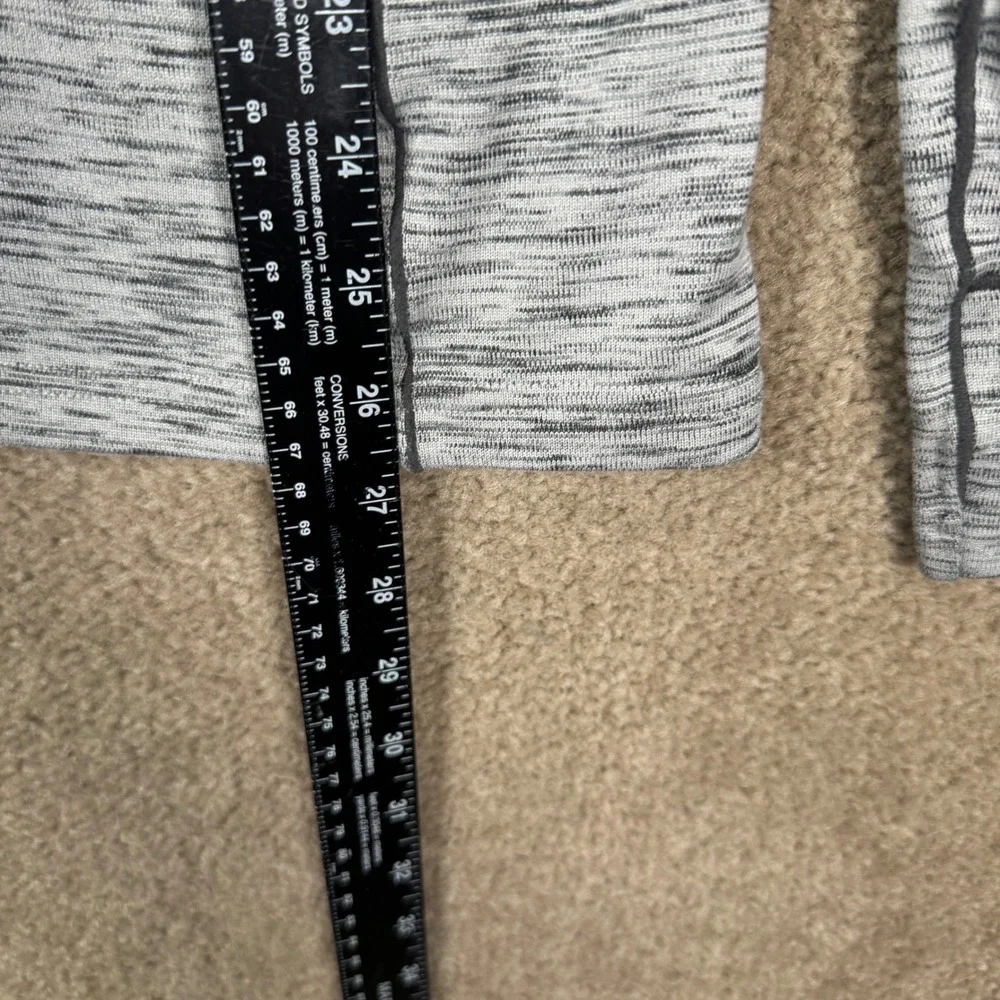 Kuhl‎ Quarter Zip Pullover Mens Large Grey Space Dye Performance Thumbhole Top